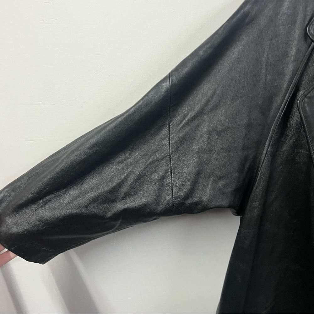 Vintage Black Leather Jacket - Picture 6 of 15